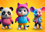 make cute 3d character modeling mascot or animal in blender cartoon style